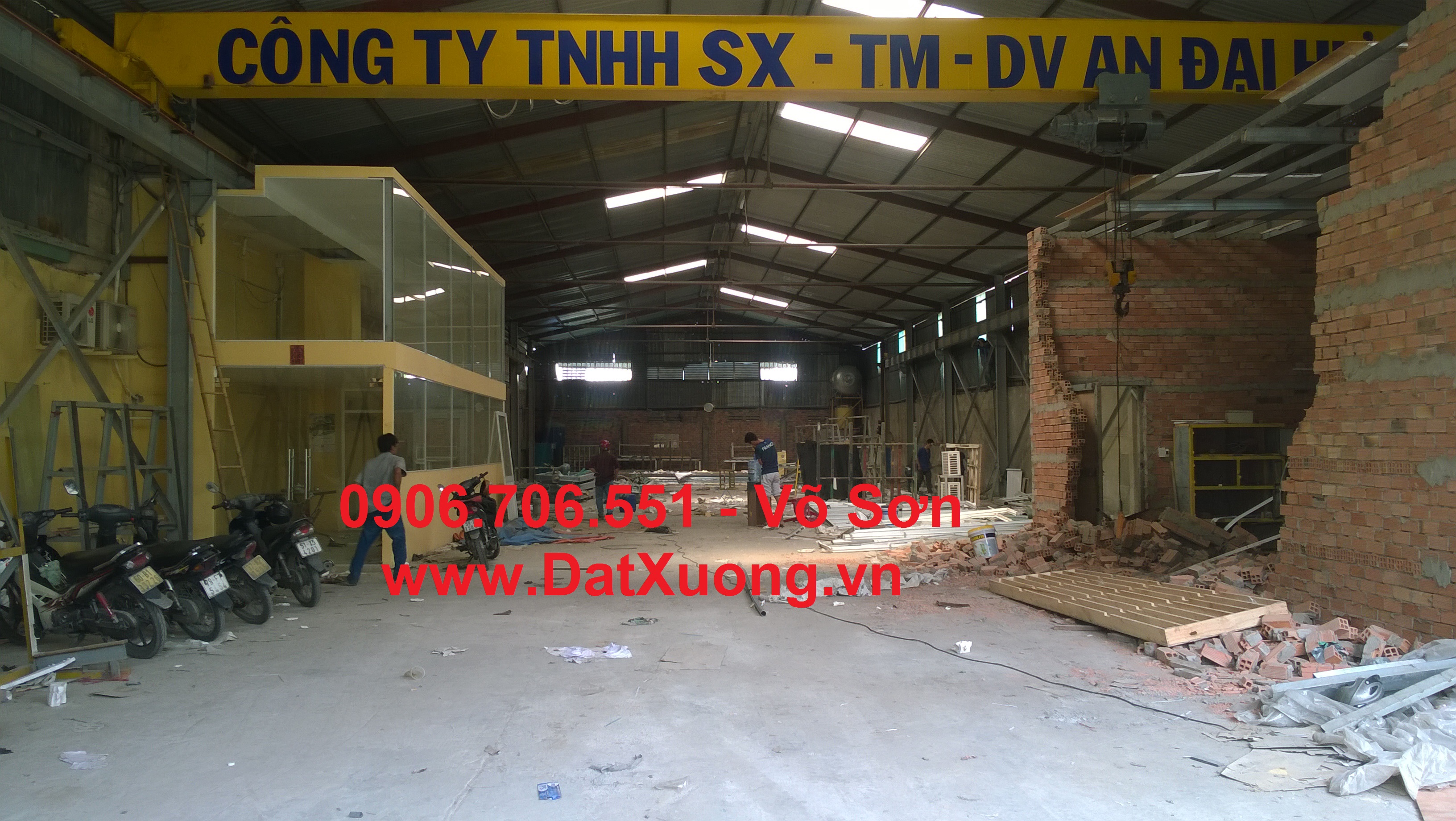 Cho thuê xưởng 1100m khuôn viên 1500m đường Nguyễn Ảnh Thủ
