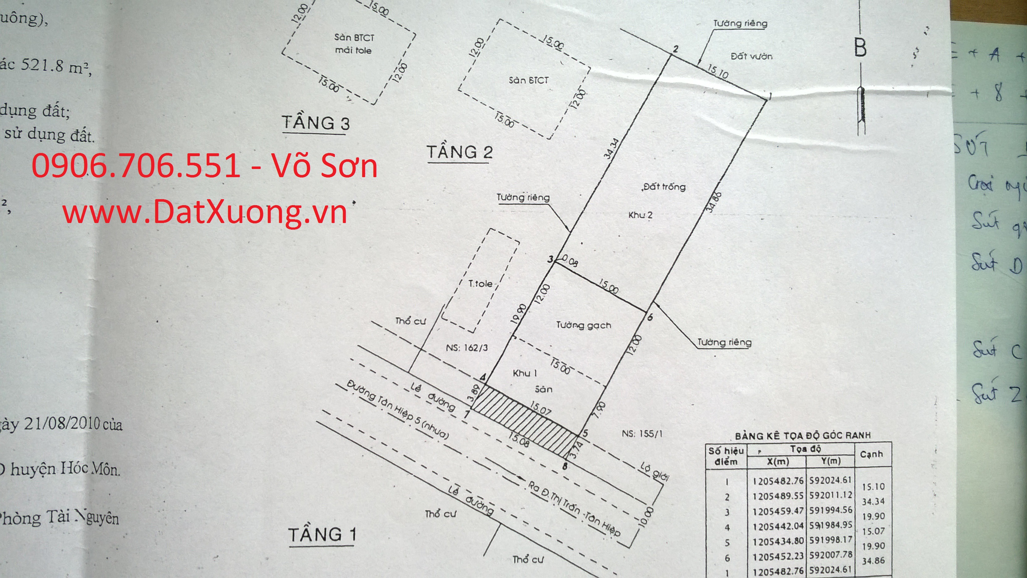 Bán xưởng 11.5x40 mặt tiền đường Huỳnh Thị Na, 6 tỷ